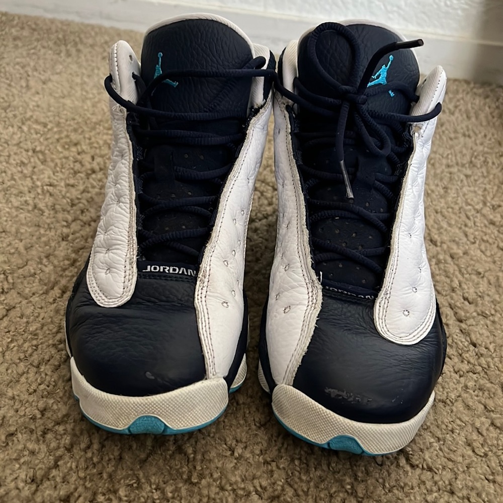 Blue & white Jordan’s